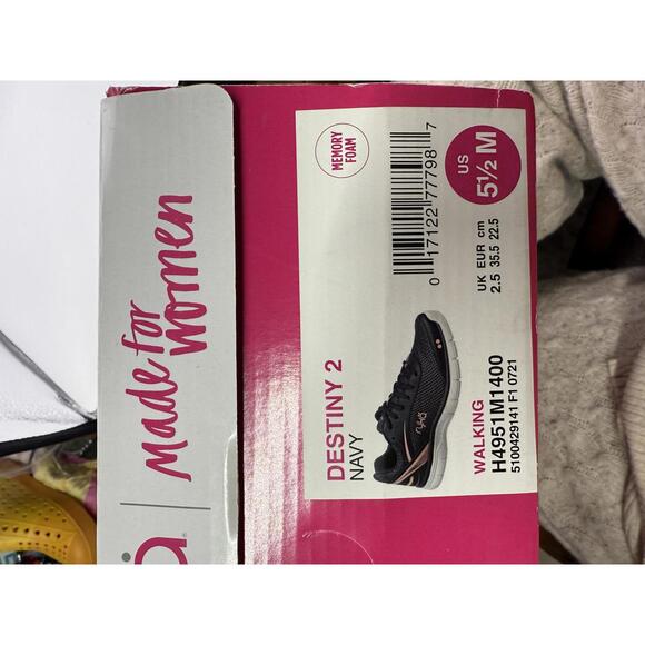 Ryka Women's Navy and Pink Sneakers Destiny 2 Size 5.5 - Picture 10 of 10